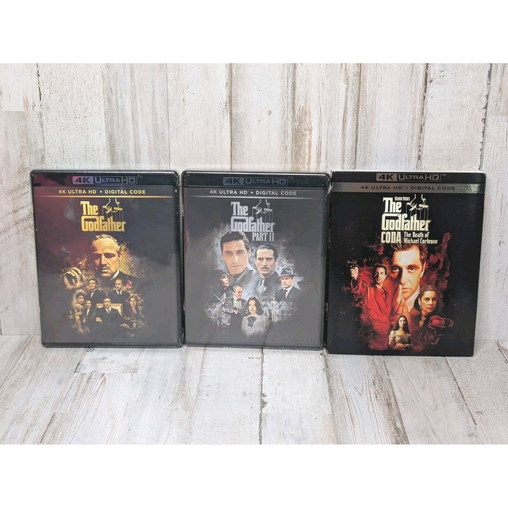 The‎ Godfather 1,2,3 (4K Ultra HD Blu-ray, 1972) NEW Sealed
